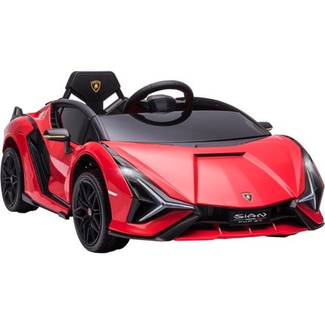 Kinderfahrzeug 12V 2 Fahrmodi Lamborghini SIAN SUV-Auto-Spielzeug Elektroauto mit Fernbedienung Musik(MP3/USB) Licht 37-60 Monate Metall Rot 108 x 62 x 40 cm 
On-Site