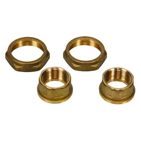 DAB Kit Raccordi Bocchettoni in Ottone 3/4" F, Compatibile con Circolatori e Pompe in Linea, Peso 0.4 Kg - 547121130 (1/2)