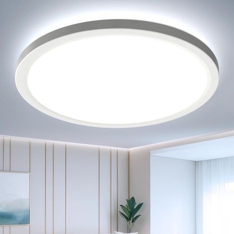 EASY EAGLE LED-Deckenleuchte, 6500K, moderne weiße LED-Deckenlampe, IP44 wasserdicht, Ø 22 cm, geeignet für Badezimmer, Schlafzimmer, Küche, Wohnzimmer und Balkon (1/5)