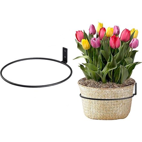 Support de pot de fleurs mural, porte-plantes (1/4)