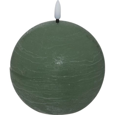 Bougie Boule à LED "Molia" 8cm Vert