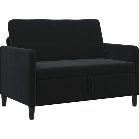 Sofa mit Stauraum Schwarz 122 x 78 x 87 cm Polyester vidaXL