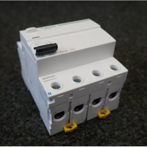 Interrupteur différentiel 25A 4P 30mA type AC 380-415V CA 50/60 Hz bornes vis Acti9 iID (1/2)