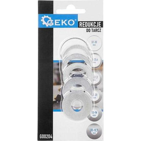 BAGUES DE RÉDUCTION POUR LAMES ET DISQUES DE SCIE GEKO DE 32 MM (1/2)