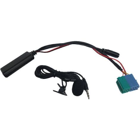 Kabelloses Bluetooth-Autoradio-Adaptermodul mit BT5.0-AUX-Kabel und Mikrofon. Cavo Kit für Fiat Bravo VISTEON 2007 (1/5)