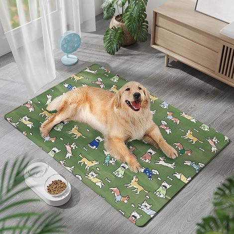 Tapis rafraîchissant pour animaux de compagnie 45x60cm-Vert