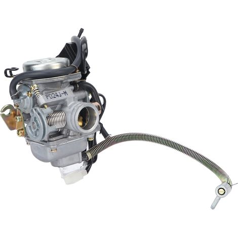 Carburateur de remplacement avec tuyau d'huile pour moteur 4 temps GY6 125/150 cm³ de moto/quad (1/5)