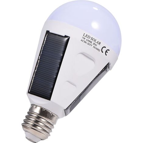 Lampe LED solaire portable et étanche 7W, idéale pour la randonnée, le camping et les situations d'urgence. (1/5)