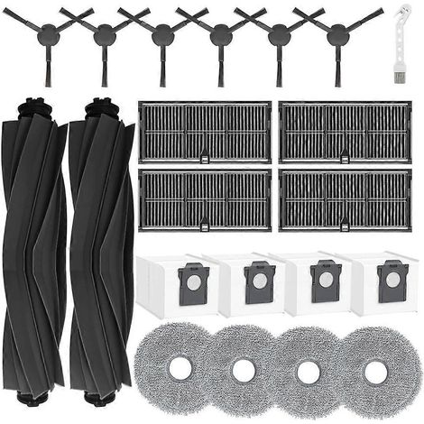 Pour Dreame L10s Pro Ultra Heat/L10s Ultra Gen 2/X30 Ultra pièces d’aspirateur brosse principale et latérale filtre Lavage sac à poussière (1/5)