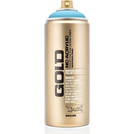 Bombe de peinture - Gold - Acrylique - Baby blue - G5020 - 400ml - Montana Cans