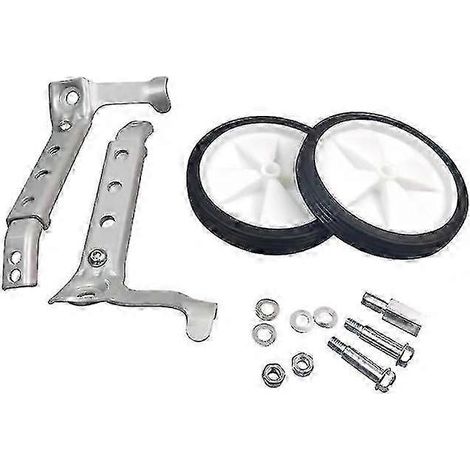 Roues stabilisatrices de vélo 20 pouces pour adultes et enfants, roues stabilisatrices pour VTT, noires. (1/5)