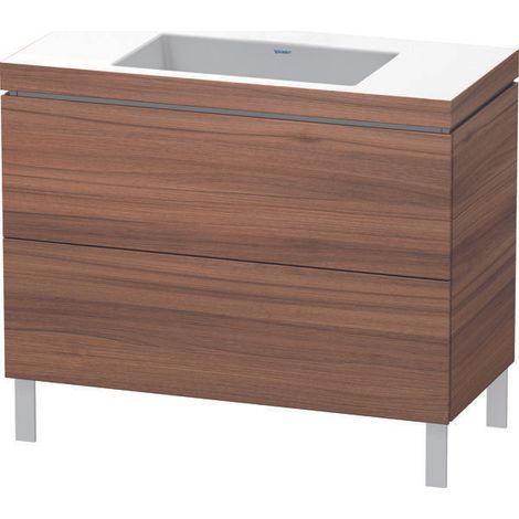Duravit L-Cube meuble lavabo c-bonded avec socle posé au sol, (1/4)