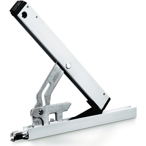 Tijeras OL 90 blanco con cerradura colgante y soporte de hoja GEZE