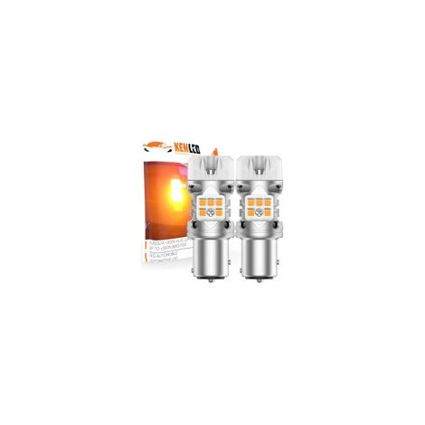 2X AMPOULES PY21W BAU15S LED ORANGE - CLIGNOTANT TECHNOLOGIE VECTOR - CANBUS 100% - XENLED (1/5)