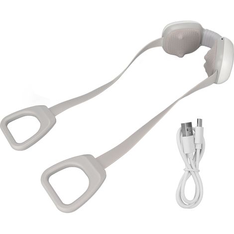 Appareil de massage pour la nuque, chargement sans fil, masseur pour les épaules et la nuque, appareil de massage intelligent à pétrissage et chauffage, poignée en silicone, appareil de massage compac (1/5)