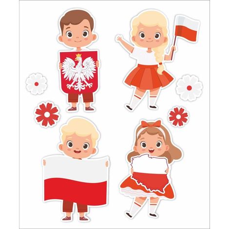 Doppelseitige Fensterdekorationen – Patriotisch… 02 8 Stück