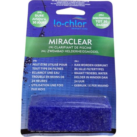 Miraclear cube 35g- clarifiant piscine spa - LO-CHLOR (1/2)
