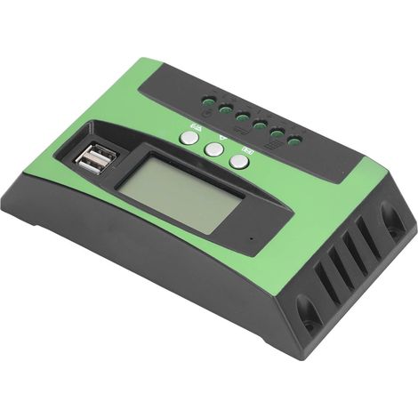 Contrôleur de charge solaire avec écran LCD pour panneaux photovoltaïques, régulateur intelligent 12 V/24 V, 50 A (1/5)