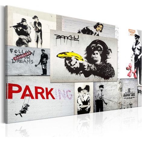 Tableau Imprimé "Banksy - Police Fantasies" 60 x 90 cm (1/2)