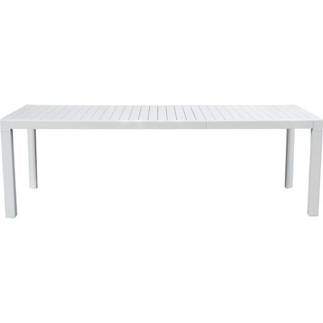 Tavolo Moderno Allungabile da 1,60 a 2,40 Metri per Casa, Giardino, Colore Bianco (1/4)