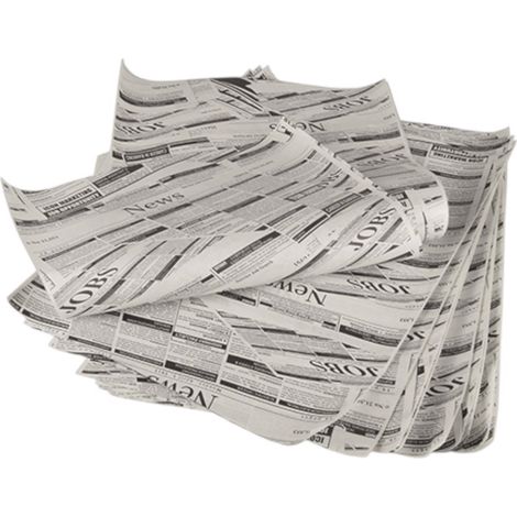 Geschenkpapier, 35 x 25 cm, 1 kg, Zeitungsdruck, Papstar