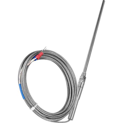 M8 Gewinde Typ K Thermoelement 150 mm Sonde Temperaturfühlerdraht 0-400℃ (5 m) (1/5)