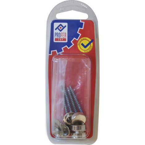 DECORAZIONE LISCIA NICHEL B 4PZ - 14 MM