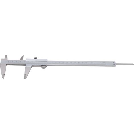 Messschieber aus Edelstahl, ölbeständig, mit integrierter Feineinstellung, Messbereich 0–200 mm (1/5)