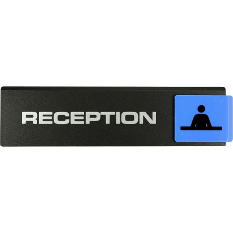 Plaque de porte Réception - Europe design 175x45mm - 4260594