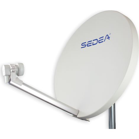 Antenne parabolique 60 cm composite – Résine polyester renforcée – Fixation sur mât jusqu’à 60 mm – Résistante aux UV et à la corrosion – Sedea