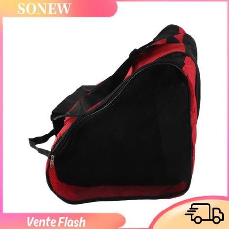 Sonew sac de transport pour patins Sac de transport respirant à 3 couches pour enfants, patins à roulettes, jeux trampoline Rouge (1/5)