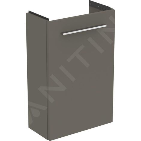 Meuble bas IS HWB-i.life S avec 1 porte 410x205x630mm, gris quartz mat (1/5)