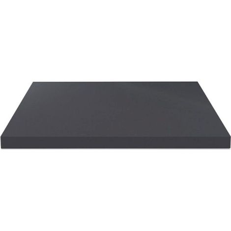 Piano lavabo rettangolare truciolare antracite satinato 80x48x3.8H