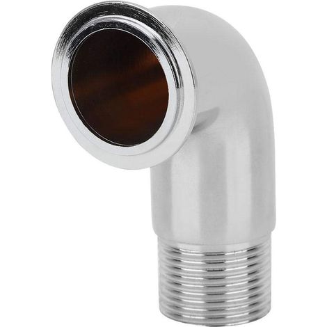 Tubo flessibile per WC resistente – valvola di scarico – raccordo G3/8 – rame argentato – per uso domestico