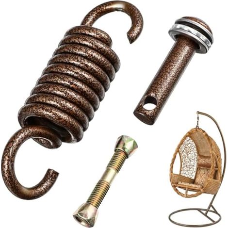 Kit de Suspension en métal pour hamac, Chaise hamac à Ressort, Chaise Suspendue, chaises et balançoires de Porche, quincaillerie pour d'extérieur (1/5)