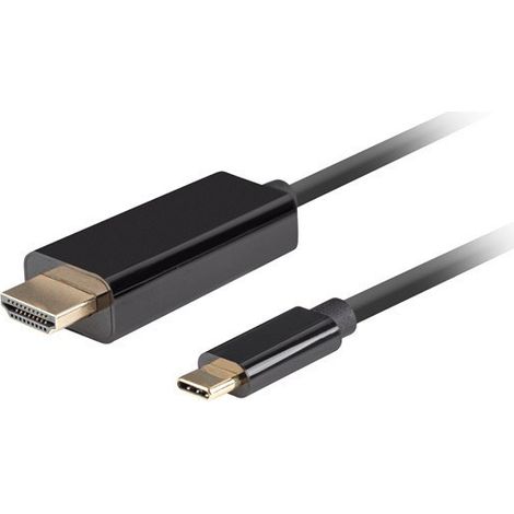 Cavo USB-C con HDMI Lanberg CA-CMHD-10CU-0030-BK 3 m Nero (1/3)