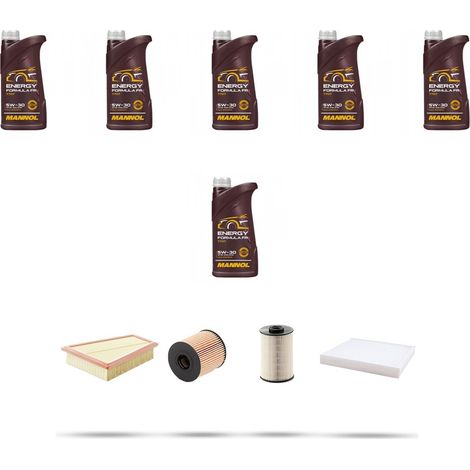Kit tagliando 4 FILTRI e 6L OLIO compatibile con Ford S-Max 2.0 Tdci 120kw dal 2010 (1/5)