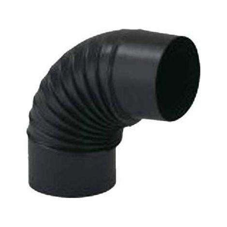 Codo esmaltado de 90° 14 negro mate Aeternum Ala