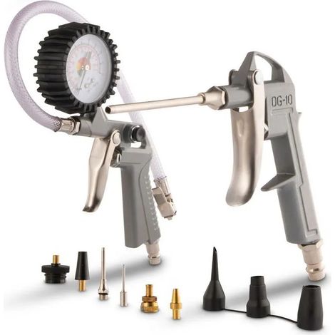 pistola pneumatica powerplus pneumatic air gun set pressione 10 bar