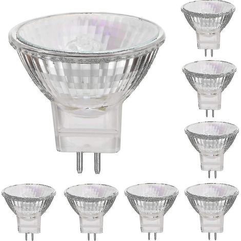 12V 35W Halogenlampen, GU5.3-Sockel, warmweiß, dimmbar, 8er-Packung (1/4)