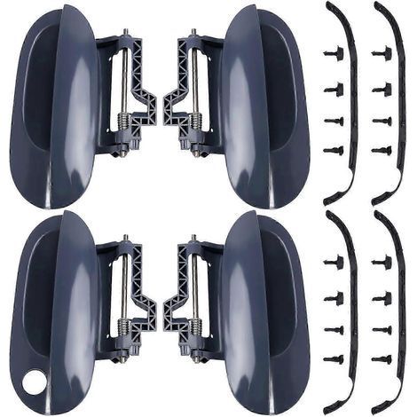 Poignée d'ouverture de porte extérieure (4 pièces) 51218245461 51218245462 pour BMW Série 5 E39 (1997-2003) 51218245463 5121