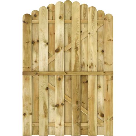Portail de jardin Bois de pin imprégné 100x150 cm (1/5)