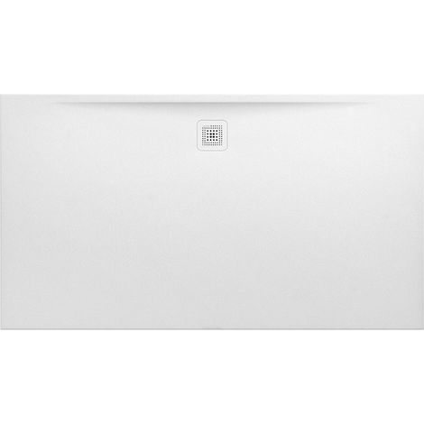 Receveur de douche LAUFEN PRO rectangulaire, bonde côté long 1800 x 1000 x 34 mm blanc mat LAUFEN