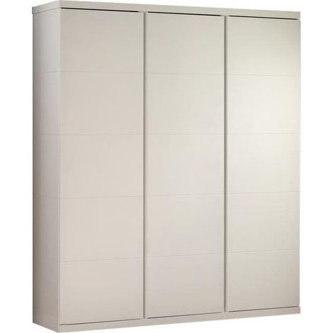 Armoire 3 portes bois laqué blanc Lara (1/3)