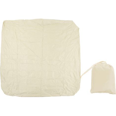 Staubschutzhülle für Badewanne im Freien, 190 % silberbeschichtetes Polyester-Taft, wasserdichte Abdeckung für Thermalbäder, Quadrate Spa-Badewannen-Regenschutzhülle, 210 x 210 x 30 cm, Beige (1/5)