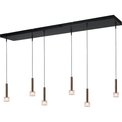 Lampe suspendue à 6 lampes Fabro LED - Cuivre ancien - 2991-05-10-130-25-6