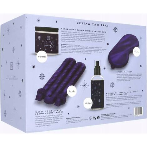 Set relax Hiskin Good Night (candela, spray profumato, roll-on, bicchieri) (1/4)