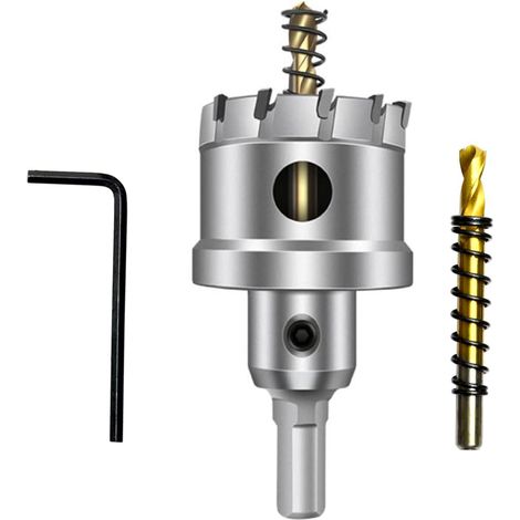 Scie cloche au carbure, fraise cloche TCT inoxydable, élargisseur de trou — 40 mm convient pour l'acier inoxydable et la tôle fine. (1/5)