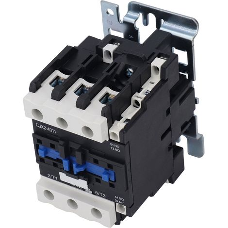 Contacteur à bobine CA 220 V 40 A, contacteur de puissance haute sensibilité, contact en alliage d'argent CJX2‑4011 (1/5)