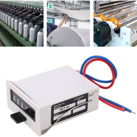 Compteur électromagnétique de rupture de tissu MCF-6X AC220V (1/5)